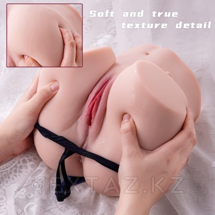 Реалистичный двойной мастурбатор Olga с вибрацией от sex shop Extaz фото 2
