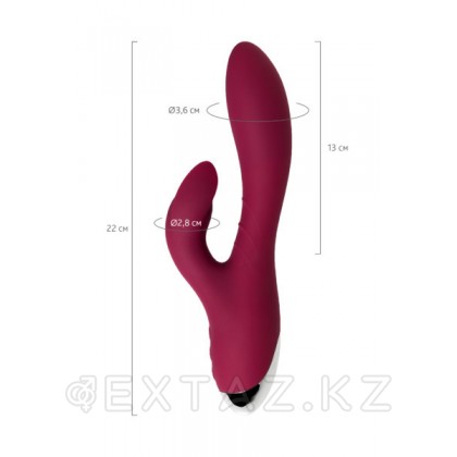 Вибратор с клиторальным стимулятором L'EROINA by TOYFA Mion бордовый, 22 см от sex shop Extaz фото 7