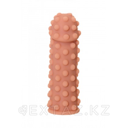 Насадка со стимулирующим рельефом Kokos Extreme Sleeve (M, 14.7 см, телесный) от sex shop Extaz
