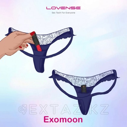 Мини-вибратор в форме губной помады Exomoon от Lovense от sex shop Extaz фото 9