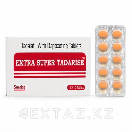 Препарат для усиления эрекции и продления полового акта Extra Super Tadarise 60+40 mg (10 шт.) от sex shop Extaz