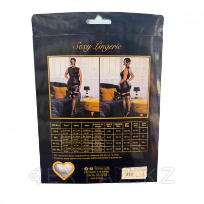 Кожаное платье с кружевом Ohyeah +стринги, XL-2XL от sex shop Extaz фото 3