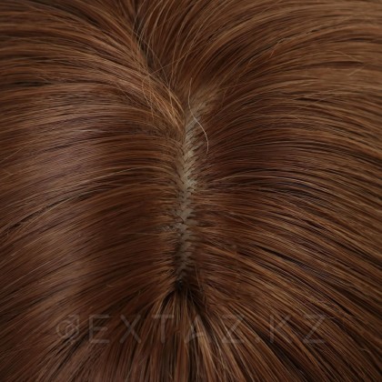 Парик искусственный, с чёлкой, имитация кожи, 60 см, 240 гр, цвет омбре русый/блонд от sex shop Extaz фото 3