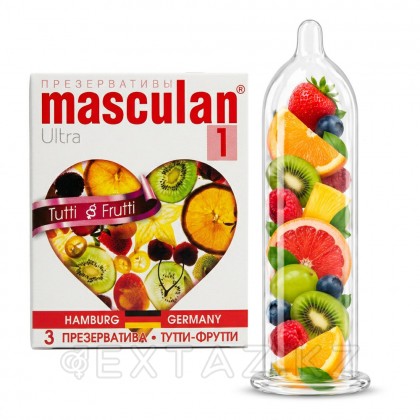 Презервативы MASCULAN 1 ULTRA тутти-фрутти (3 шт.) от sex shop Extaz