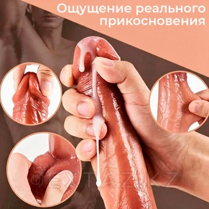 Вибратор реалистичный CompanionX с подогревом и пультом ДУ (22 х 4,5 см.) от sex shop Extaz фото 4