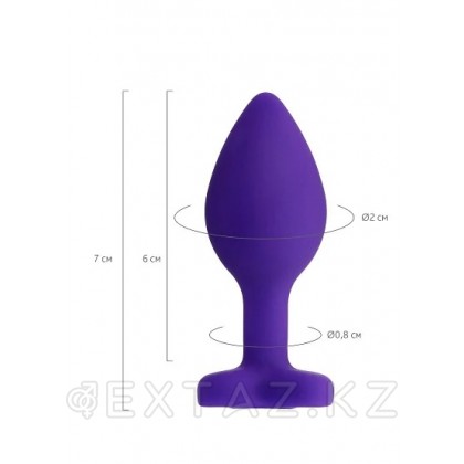 Анальная втулка ToDo by Toyfa Diamond Heart фиолетовая от sex shop Extaz фото 3