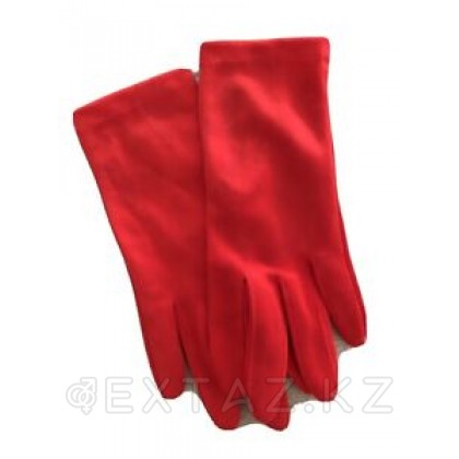 Перчатки красные короткие от sex shop Extaz