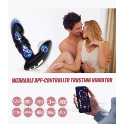 Универсальный вибростимулятор JIVE от Magic Motion черный от sex shop Extaz фото 3
