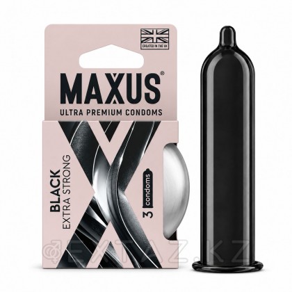 Презервативы MAXUS Extra Strong, утолщенные, черные, 3 шт от sex shop Extaz