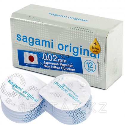 Презервативы полиуретановые SAGAMI Original 002 EXTRA LUB 12 шт. от sex shop Extaz