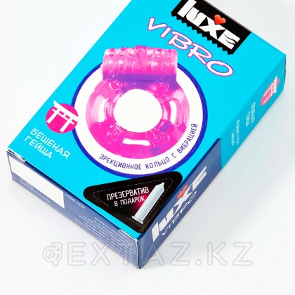 Виброкольцо LUXE VIBRO Бешеная гейша (+ презерватив) от sex shop Extaz фото 4