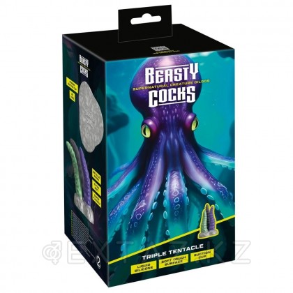 Фаллоимитатор You2Toys Beasty Triple Tentacle (18,5/16,5/14,5*4,6) от sex shop Extaz фото 2