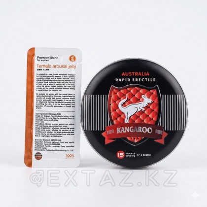 Возбуждающее средство для улучшения эрекции Kangaroo (15 таб. + возбуждающий гель) от sex shop Extaz фото 5