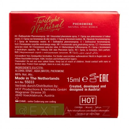 Духи с феромонами HOT Twilight Pheromone Natural Spray женские 15 мл. от sex shop Extaz фото 3