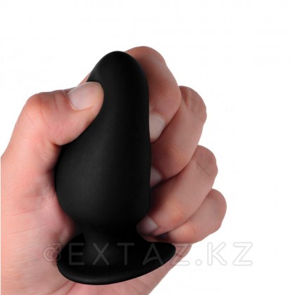 Мягкая гибкая анальная пробка Squeeze-It Silicone Anal Plug Small, S, черный, 9х5.1 см от sex shop Extaz фото 6