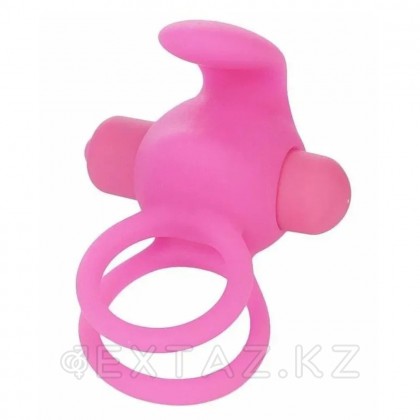 Эрекционное виброкольцо Power DUO clit cockring (розовый) от sex shop Extaz фото 2