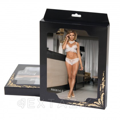 Комплект белья Temptation белый: бра и трусики бразилиана (размер XS-S) от sex shop Extaz фото 6