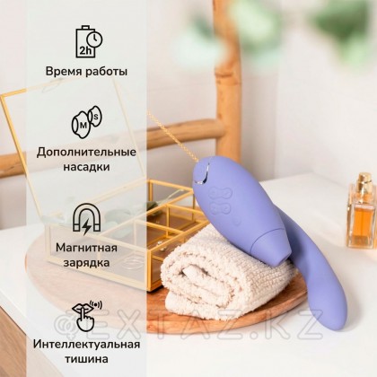 Бесконтактный клиторальный стимулятор Womanizer Duo 2, сиреневый от sex shop Extaz фото 17