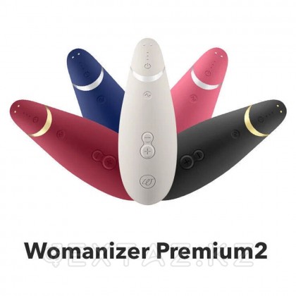 Бесконтактный клиторальный стимулятор Womanizer Premium 2 бордовый от sex shop Extaz фото 7