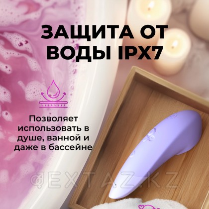 Бесконтактный клиторальный стимулятор Womanizer Enhance с вибрацией, сиреневый от sex shop Extaz фото 8