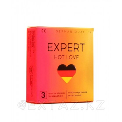 Презервативы EXPERT HOT LOVE № 3 (с разогревающим эффектом), 3 шт. от sex shop Extaz