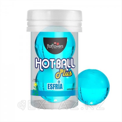 Лубрикант HOT BALL PLUS на масляной основе в виде двух шариков с охлаждающим эффектом от sex shop Extaz
