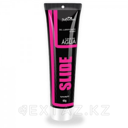 Вкусовой лубрикант на водной основе SLIDE со вкусом тутти-фрутти (60 гр.) от sex shop Extaz фото 2