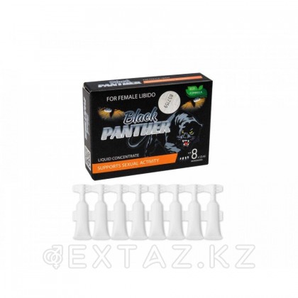 Концентрат пищевой Black PANTHER для женщин, на основе растительного сырья, 8 монодоз по 1,5 мл от sex shop Extaz фото 2