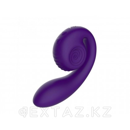 Вибратор  с двойной стимуляцией Snail Vibe Gizi, фиолетовый от sex shop Extaz