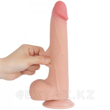 Реалистичный фаллоимитатор Lovetoy Sliding Skin (20*4см) с двойным покрытием, телесный от sex shop Extaz фото 3