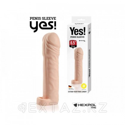 Насадка-удлинитель Yes! с втулкой, M, длина 16 см, диаметр 3.1 см от sex shop Extaz