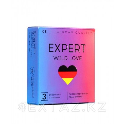 Презервативы EXPERT WILD LOVE № 3 (ребристые с точками), 3 шт. от sex shop Extaz