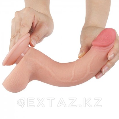 Реалистичный фаллоимитатор Lovetoy Sliding Skin (20*4см) с двойным покрытием, телесный от sex shop Extaz фото 9