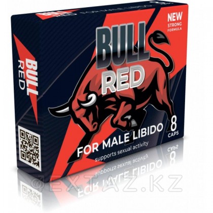 Концентрат пищевой для мужчин на основе растительного сырья BULL RED (8 капсул) от sex shop Extaz