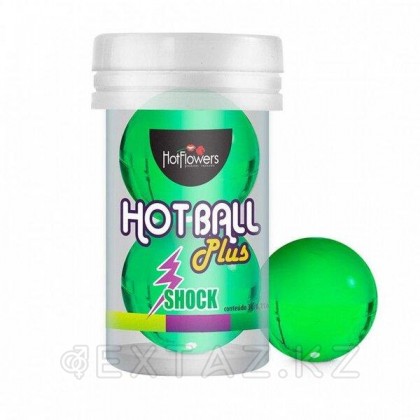 Лубрикант HOT BALL PLUS на силиконовой основе в виде двух шариков с покалывающим эффектом от sex shop Extaz
