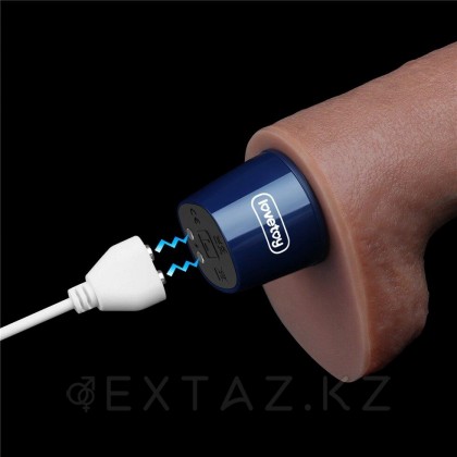Реалистичный вибратор REAL SOFTEE (26,5*4 см.) от sex shop Extaz фото 10