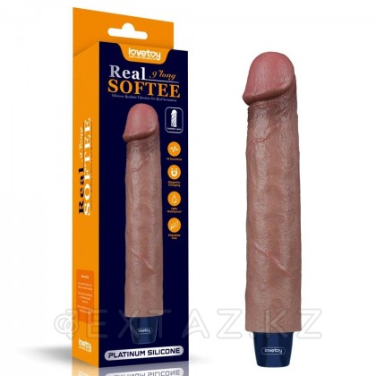 Реалистичный вибратор REAL SOFTEE (22,8*4 см.) от sex shop Extaz