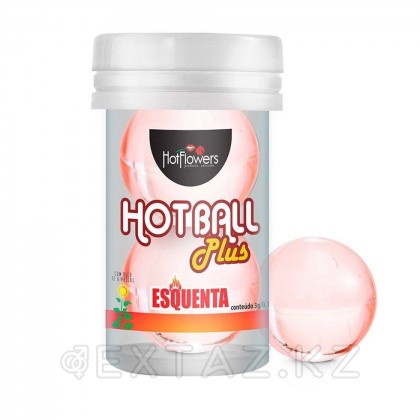 Лубрикант HOT BALL PLUS на масляной основе в виде двух шариков с разогревающим эффектом от sex shop Extaz