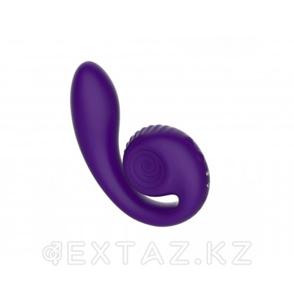 Вибратор  с двойной стимуляцией Snail Vibe Gizi, фиолетовый от sex shop Extaz фото 3