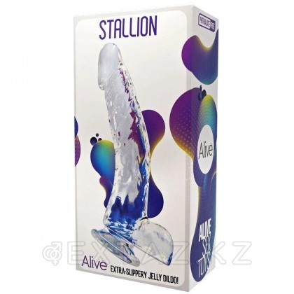 Фаллоимитатор Stallion прозрачный от Alive (22 * 3,5 см.) от sex shop Extaz фото 2