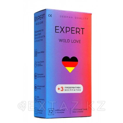 Презервативы EXPERT WILD LOVE № 12+3 (ребристые с точками), 12+3 шт. от sex shop Extaz