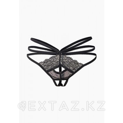Черные трусики с доступом и переплетением лент сзади (Easy to love) (S/M; 42-44) от sex shop Extaz фото 3