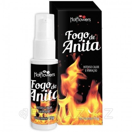 Стимулирующий гель FOGO DE ANITA для женского оргазма с согревающим и вибрирующим действием (15 гр.) от sex shop Extaz
