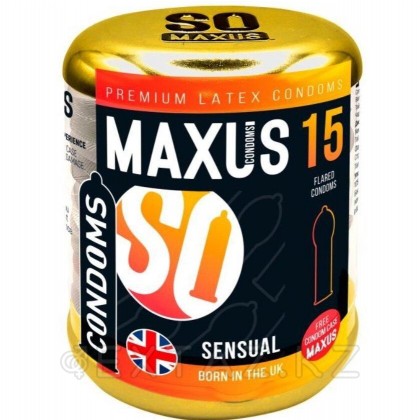 Презервативы гладкие, анатомические MAXUS Sensual 15 шт. от sex shop Extaz