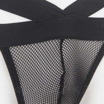 Сетчатые мужские стринги Strappy (XL) черные от sex shop Extaz фото 8