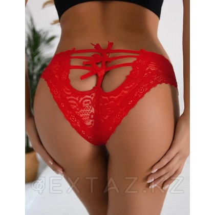 Трусики Sexy Lace кружевные (XL-2XL) красные от sex shop Extaz