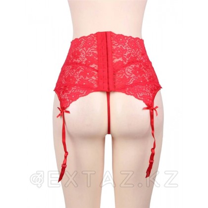Пояс для чулок на высокой посадке Red Sexy Lace (XS-S) от sex shop Extaz фото 6