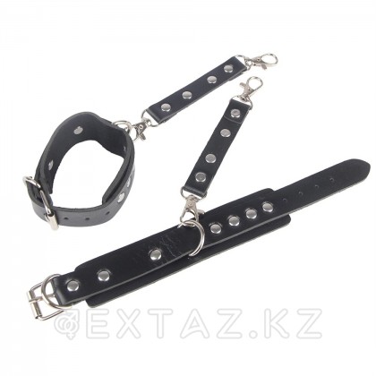 Комплект: пояс с гартерами и наручниками Punk от sex shop Extaz фото 4