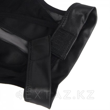 Сексуальное платье с прозрачными вставками в черном цвете (XL-2XL) от sex shop Extaz фото 7