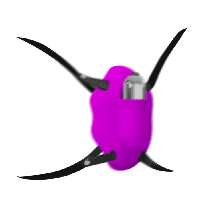 Стимулятор клитора на ремешках , лиловый